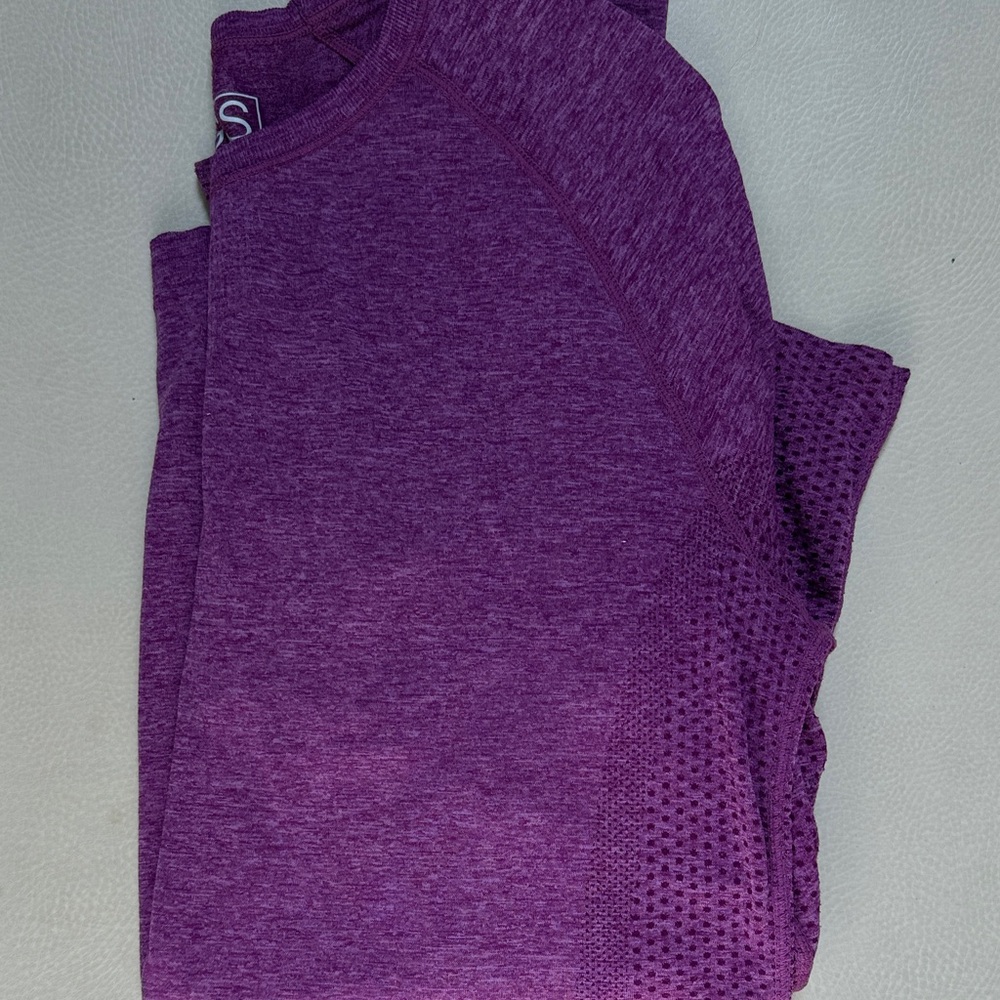 Figs Women's Long Sleeve Top in Rich Purple